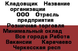 Кладовщик › Название организации ­ O’stin, ООО › Отрасль предприятия ­ Розничная торговля › Минимальный оклад ­ 17 200 - Все города Работа » Вакансии   . Карачаево-Черкесская респ.